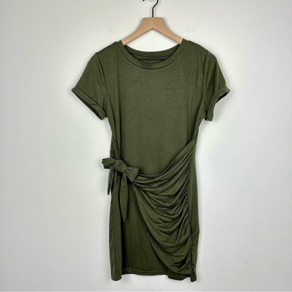 Shein Army Green Sheath Dress, M